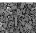 thumbnail image 1 of 120Pcs Building Blocks Bulk Lot Pack Sorted By Color Bricks Block Plate Toys Small Particles Bulk Compatible Legoeds DIY Kit,Dark gray,125g-bag, 1 of 7