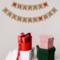 thumbnail image 2 of 1 Set Banner Garland Reusable Party Decoration Imitation Linen Happy Father Day Rustic Banner for Family, 2 of 7
