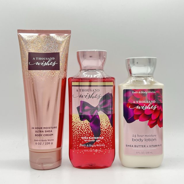 Bath and Body Works A Thousand Wishes Body Cream, Shower Gel and Body