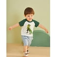 thumbnail image 2 of CM-kid Boys Dinosaur Tees Shirts Short Sleeve Summer Crew Neck Tops 6T, 2 of 7