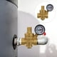 thumbnail image 2 of UKCOCO 1 válvula reguladora reductora de presión de agua de latón ajustable de alta resistencia DN20 con medidor de presión de agua, estilo aleatorio, 2 of 5