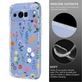 thumbnail image 5 of Compatible with Google Pixel 9 / 9 Pro Case Clear with Flower Design, Cute Soft Silicone TPU Floral Aesthetic Women Girls Transparent Protective Shockproof Anti-Scratch Anti-Yellow Phone Cover, B, 5 of 7