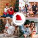 thumbnail image 3 of Sombrero de Navidad de felpa esponjosa, sombreros de Navidad de colores cálidos y cómodos, suministros de fiesta festiva para niños y adultos, 3 of 4