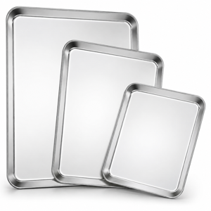 Baking Sheet Cookie Sheets Baking Pans Set of 3