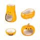 thumbnail image 2 of 4x casa creativa para hámster con forma de calabaza, cuenco de cerámica para comida, soporte para botella de agua, bañera para hámster enano, jerbos, 2 of 8