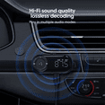 thumbnail image 3 of Bluetooth 5.2 FM Transmitter Receiver for Car, Stereo HiFi Sound Bluetooth Car Adapter Support Hands Free Calls, 3 of 5