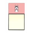 thumbnail image 1 of Damier Rose Alaskan Malamute Refiillable Sticky Note Titulaire Ou Distributeur de Billets de Poste&44; 3 x 3 Po., 1 of 1