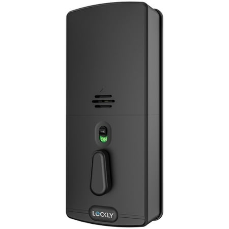 Lockly - Secure Pro Smart Lock Wi-Fi Replacement Deadbolt with 3D Biometric Fingerprint/Keypad/Voice Control Access - Matte Black