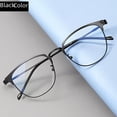 thumbnail image 3 of Gafas para miopía para estudiantes, montura grande para hombres, gafas ópticas antiluz azul a la moda, gafas lisas sin energía, protección ocular ligera, 3 of 6