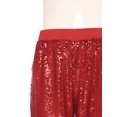 thumbnail image 5 of inlzdz Kids Girls Sequin Hip Hop Jazz Street Disco Dance Pants Performance Bloomers Sweatpants Party Harem Trousers Red 150, 5 of 7