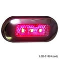 thumbnail image 2 of T-H Marine LED-51824-DP LED Oblong Courtesy Lights - Red,Stainless Steel/Red, 2 of 2