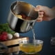 thumbnail image 2 of Monstrate Colador de salsa de aceite duradero de acero inoxidable, fácil de deformar, durabilidad automática de separación de grasas Cocina y Comedor, 2 of 6