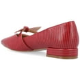 thumbnail image 3 of Journee Womens Cait Textured Material Slip On Mary Jane Flats, Widths Available, 3 of 10