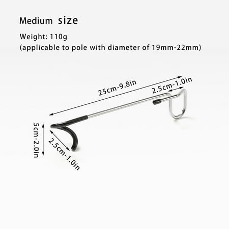 

Wall Hooks For Hanging Hanging Hooks Small Hooks For Hanging Outdoor Camping Light Pole Hook Multi-functional Camping Non-slip Mini Light Rack Hook Stainless Steel Storage Hook A