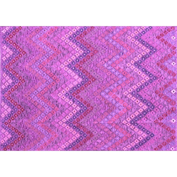 Ahgly Company Indoor Rectangle Southwestern Purple Country Area Rugs, 5' x 7'