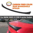 thumbnail image 3 of Carbon fiber color Car Trunk Wing ABS Material Spoiler Refit For BMW 2005~11 E90 3-series Sedan Car Accessories Body Kit, 3 of 6