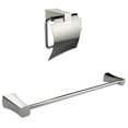 thumbnail image 1 of Chrome Plated Toilet Paper Holder With Single Rod Towel Rack Accessory Set AI-13327, 1 of 5