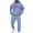 Blue, variant on ibiyuan 2 Piece Sweat Suits for Men Long Sleeve Pullover Hoodie and Pants Long Sleeve Hoodie and Pants Outfits Tracksuits Sportwear Set,White