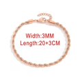 thumbnail image 1 of Blade Snake Chain Anklet For Women Width 3/4/5mm Gold Color Foot Bracelet On Leg Stainless Steel Chain Beach Accessories Jewelry, 1 of 5