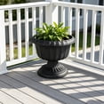 thumbnail image 6 of Plastic Planter Pot for Indoor Outdoor, Vintage Style Decorative Flower Pot with Drainage Holes, Lightweight Hydroponic Tower Plant Container for Home Patio Garden, 6 of 6