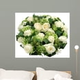 thumbnail image 1 of Bouquet Roses White Wall Mural Decal Sticker, Wallmonkeys Peel & Stick Vinyl Graphic (36 in W x 30 in H), 1 of 4