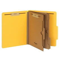 Pendaflex Heavy Duty Classification Folder 2-Dividers 2" Expansion Letter Size Yellow 10/Box