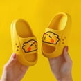 thumbnail image 2 of TOWED22 Kids Fruit Slippers Strawberry Slipper Carrot Home Slippers Indoor Slippers For Toddle Kids Boys Girls(Yellow,9.5), 2 of 7