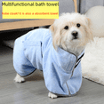 thumbnail image 3 of Toalla absorbente para mascotas, para perros y gatos, de secado rápido, de gran tamaño, con toallita absorbente fuerte, suministros para albornoz, 3 of 5