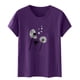 thumbnail image 5 of Blusas de Manga Corta para las Mujeres Divertida Impresión Cuello Redondo Camiseta Vintage, Blusas de Primavera para las Mujeres, 5 of 5