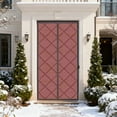 thumbnail image 3 of Winter Thermal Insulated Door Curtain with Pattern Fabric for Enhanced Warmth and Energy Efficiency in Cold Weather Curtain for Internal Doorways 2PCS, 3 of 4