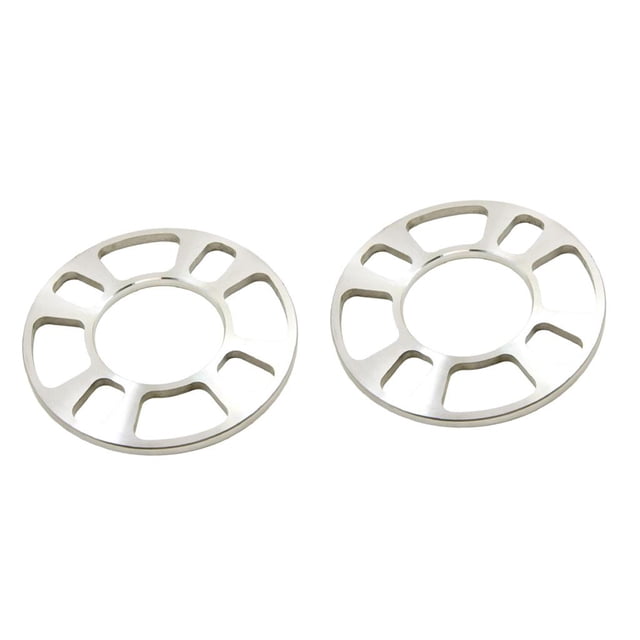 Espaciadores Universales Universales Del Cubo de La Rueda de La Aleación de Aluminio Del Vehículo Del Coche de 2 Pedazos 5m M 4hole Soledad Espaciador de rueda 4 orificios 5 mm de grosor