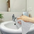 thumbnail image 4 of SupremePlus Premium Absorbent 16" x 27" 100% Ring Spun Cotton Hand Towels, White 24 Count, 4 of 7