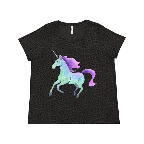 Inktastic Crystal Unicorn Women's Plus Size T-Shirt