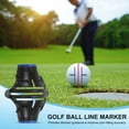 thumbnail image 7 of Uxcell Golf Ball Marker Stencil 360 Triple Line Alignment Marking Tool Black/Blue, 7 of 7