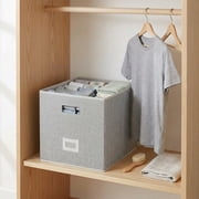 Better Homes & Gardens Cube Storage Bin with Handles, 12.75in W x 15in D x 12.75in H - Polyester & Cotton