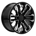 thumbnail image 3 of OE Wheels CV69 18 Inch Rim Fits Silverado 1500 Style 6x139.7 18x8.5 Gloss Black Machined - Hollander 5905 (1), 3 of 5