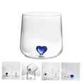 thumbnail image 5 of Niceauty Blue Heart Decor Glass Cup for Storage Perfect Tabletop Decoration Suitable for Home Hotel Office Size 12oz, 5 of 8