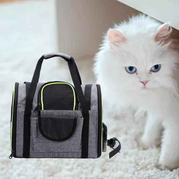 Vectores portátiles para mascotas perros PORT PET Travel Carrier, Top Apertura Gato Bolsa de envío Transporte Transporte - Verde Colco Portador de gatos
