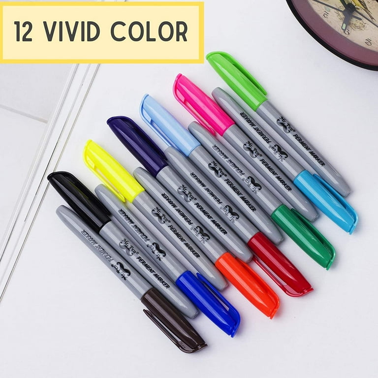 Kryc-mr. Pen- Fineliner Pens, 12 Pack, Pens Fine Point, Colored
