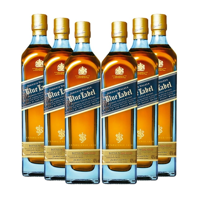 Pack x 6 Whisky Johnnie Walker Blend Blue Label 750 ml Johnnie Walker
