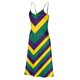 thumbnail image 5 of Falda Larga Verano Mujer Cuello en V sin Mangas Impresión de Carnaval Correa Dividida Maxi Vestido Casual Playa Dormir Deslizamiento Vestido Fluido, 5 of 8