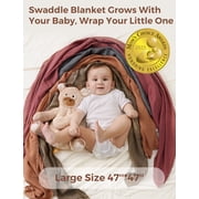 Momcozy Muslin Swaddle Blankets-Brown