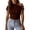 e-159Coffee656, variant on FUYUDY Women Tshirts Slim Fit Ribbed Short Sleeve T-Shirt Soft Basic Stretch Casual Tee Tops For Everyday Comfort Stylish Female Solid Color Dailywear