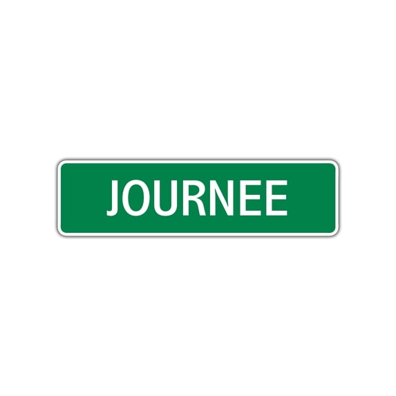 Journee Girls Children Name Letter Printed Label Wall Plaque Decoration Indoor Outdoor Aluminum Sign 4"x13.5"