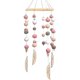 thumbnail image 1 of Bamboo Crib Mobile with Wind Chime and Felt Balls - Bed Decoration, 1 of 5