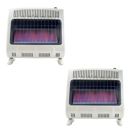 30000 Natural - Mr Heater 30000 BTU Blue Flame Natural Gas Wall or Floor Indoor Heater (2 Pack)