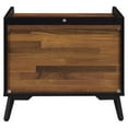 thumbnail image 3 of ACME Jiranty Rectangular Accent Table in Walnut and Black, 3 of 6