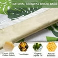 thumbnail image 2 of 2 Pack Beeswax Bread Bags for Sourdough,Reusable Cotton Beeswax Bag for Homemade Bread,Freezer-Friendly & Freshness Preservation Storage to Keep Fresh, 2 of 10
