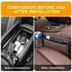 thumbnail image 3 of Consola multifunción para hueco de asiento de coche organizador de cuero bolsillo de almacenamiento Interior caja de almacenamiento multifunción, 3 of 9
