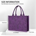 thumbnail image 3 of Large Capacity Tote Bag,Halloween Purple Spider Web Pattern Handbag Fashion Luxury Tote Bag,15.7"x13"x 5.1" Inches,Laptop Compatible, 3 of 6